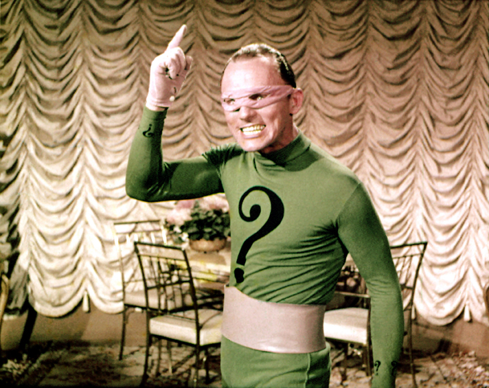 Frank Gorshin as the Riddler from the 1966 Batman TV show